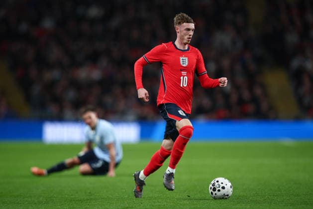 International Football Friendly: England v Uruguay LONDON, UK - 27th March 2026: Cole Palmer of England in action during the International Friendly, Länderspiel, Nationalmannschaft match between England and Uruguay at Wembley Stadium London Wembley Stadium England United Kingdom Copyright: xCraigxMercerx xPeakxActionxPhotosx