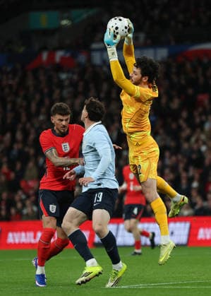 James Trafford, goal keeper of England England v Uruguay. Football. Wembley Stadium, London, UK. 27 MAR 2026Wembley Wembley Stadium LONDON United Kingdom  Copyright: xJASONPIX Shutterstockx 16805560cy