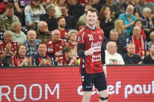 Handball I Herren I Saison 2025-2026 I Bundesliga I 26. Spieltag I SG Flensburg-Handewitt - GWD Minden I 27.03.2026 Emil Jakobsen (31, SG Flensburg-Handewitt) Copyright: xLobeca JanxKirschnerx