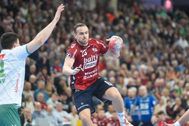 Handball I Herren I Saison 2025-2026 I Bundesliga I 26. Spieltag I SG Flensburg-Handewitt - GWD Minden I 27.03.2026 Kent Robin Tönnesen (23, SG Flensburg-Handewitt) Copyright: xLobeca JanxKirschnerx