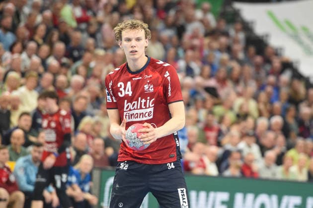 Handball I Herren I Saison 2025-2026 I Bundesliga I 26. Spieltag I SG Flensburg-Handewitt - GWD Minden I 27.03.2026 Thilo Knutzen (34, SG Flensburg-Handewitt) Copyright: xLobeca JanxKirschnerx