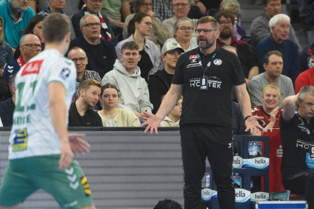 Handball I Herren I Saison 2025-2026 I Bundesliga I 26. Spieltag I SG Flensburg-Handewitt - GWD Minden I 27.03.2026 Aaron Ziercke (Trainer, GWD Minden) Copyright: xLobeca JanxKirschnerx