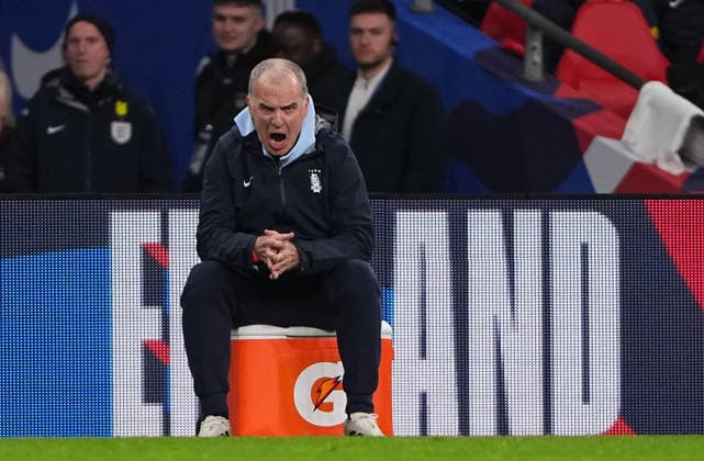 Uruguay manager Marcelo Bielsa during the International Friendly, Länderspiel, Nationalmannschaft match between England and Uruguay at Wembley Stadium, London, England on 27 March 2026.  Copyright: xAndyxRowlandx PMI-7198-0077