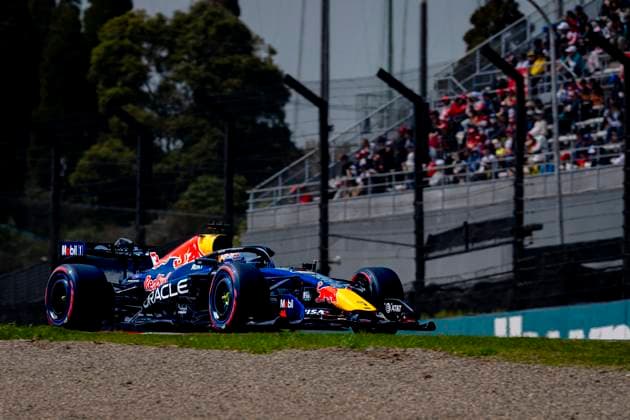 SUZUKA - Formula 1 driver Max Verstappen of Oracle Red Bull Racing during the Formula 1 Japan Suzuka free practice at the Suzuka Formula 1 circuit on March 28, 2025 in Suzuka, Japan. (Photo by DeFodi Images) -