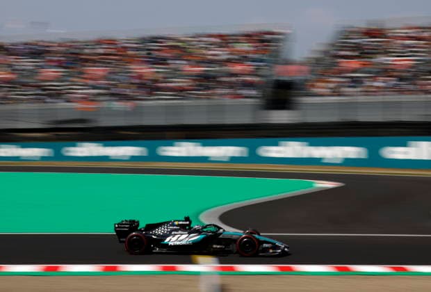 Formula One Japanese Grand Prix - Practice and Qualifying Mercedes driver George Russell of Britain in action during the third free practice session for the Formula 1 Japanese Grand Prix at the Suzuka International Racing Course racetrack in Suzuka, Japan, 28 March 2026. The 2026 Formula 1 Japanese Grand Prix is held on 29 March. SUZUKA Japan  Copyright: xFRANCKxROBICHONx