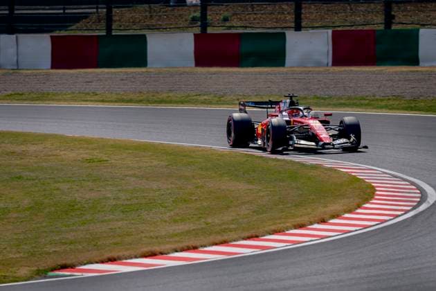 SUZUKA - Formula 1 driver Charles Leclerc of Scuderia Ferrari HP during the Formula 1 Japan Suzuka free practice at the Suzuka Formula 1 circuit on March 28, 2025 in Suzuka, Japan. (Photo by DeFodi Images) -