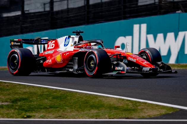 SUZUKA - Formula 1 driver Charles Leclerc of Scuderia Ferrari HP during the Formula 1 Japan Suzuka free practice at the Suzuka Formula 1 circuit on March 28, 2025 in Suzuka, Japan. (Photo by DeFodi Images) -