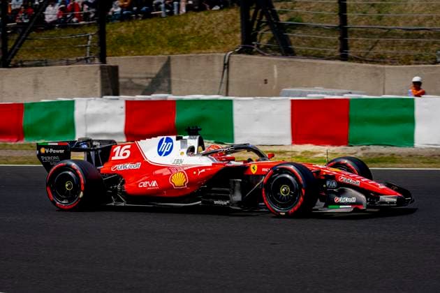SUZUKA - Formula 1 driver Charles Leclerc of Scuderia Ferrari HP during the Formula 1 Japan Suzuka free practice at the Suzuka Formula 1 circuit on March 28, 2025 in Suzuka, Japan. (Photo by DeFodi Images) -