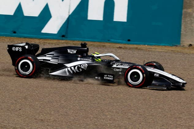 Formula One Japanese Grand Prix - Practice and Qualifying Cadillac driver Sergio Perez of Mexico goes off track during the third free practice session for the Formula 1 Japanese Grand Prix at the Suzuka International Racing Course racetrack in Suzuka, Japan, 28 March 2026. The 2026 Formula 1 Japanese Grand Prix is held on 29 March. SUZUKA Japan  Copyright: xFRANCKxROBICHONx