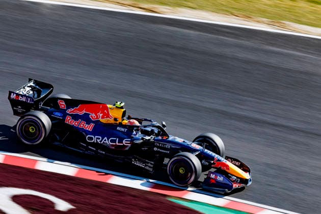 28th March 2026; Suzuka Circuit, Suzuka, Japan; 2026 FIA Formula 1 Japanese Grand Prix; Free Practice Three; Isack Hadjar (6) of Oracle Red Bull Racing and France during practice 3 StephenxBlackberry