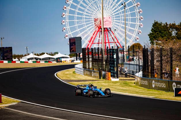 28th March 2026; Suzuka Circuit, Suzuka, Japan; 2026 FIA Formula 1 Japanese Grand Prix; Free Practice Three; Carlos Sainz Jr (55) of Atlassian Williams F1 Team and Spain during practice 3 StephenxBlackberry