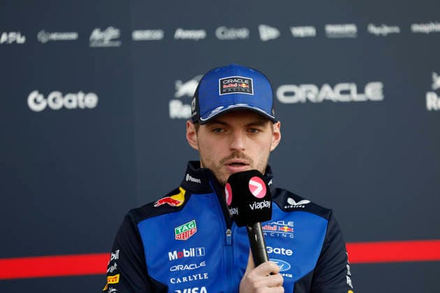 28th March 2026; Suzuka Circuit, Suzuka, Japan; 2026 FIA Formula 1 Japanese Grand Prix; Free Practice Three; Max Verstappen (3) of Oracle Red Bull Racing and Netherlands arriving to the paddock StephenxBlackberry