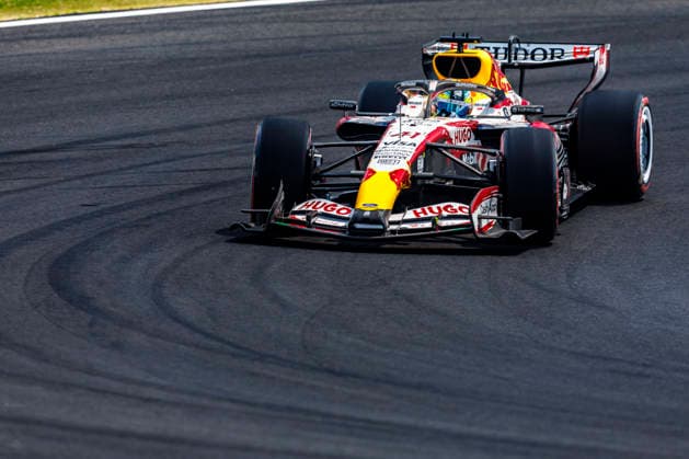 28th March 2026; Suzuka Circuit, Suzuka, Japan; 2026 FIA Formula 1 Japanese Grand Prix; Free Practice Three; Arvid Lindblad (41) of Visa Cash App Racing Bulls Formula One Team and Great Britain during practice 3 StephenxBlackberry