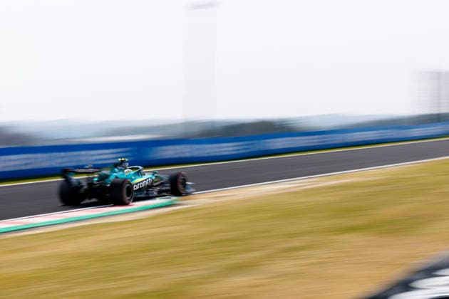 28th March 2026; Suzuka Circuit, Suzuka, Japan; 2026 FIA Formula 1 Japanese Grand Prix; Free Practice Three; Lance Stroll (18) of Aston Martin Aramco Formula One Team and Canada during practice 3 StephenxBlackberry