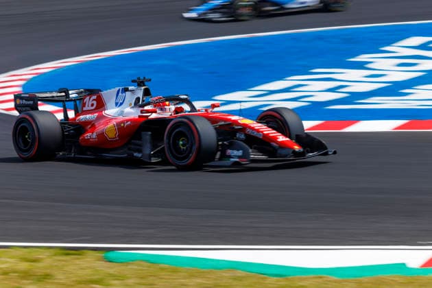 28th March 2026; Suzuka Circuit, Suzuka, Japan; 2026 FIA Formula 1 Japanese Grand Prix; Free Practice Three; Charles Leclerc (16) of Scuderia Ferrari HP and Monaco during practice 3 StephenxBlackberry