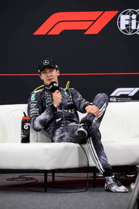 Formula 1 Aramco Japanese Grand Prix 2026 Kohei HIROTA OVERTAKE MAXPPP - Suzuka 28 03 2026 63 RUSSELL George (gbr), Mercedes-AMG PETRONAS Formula One Team, portrait at the Formula 1 Aramco Japanese Grand Prix 2026, the 3rd round of the 2026 FIA Formula 1 World Championship, WM, Weltmeisterschaft at the Suzuka Circuit in Suzuka, Japan, from 26 to 29 March 2026 Suzuka Suzuka Circuit Japan  Copyright: xOVERTAKE MAXPPPxKoheixHIROTAx OVT202603284549 OVT202603284549