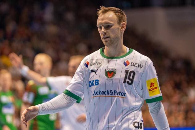 Deutschland: HBL DAIKIN Handball Bundesliga 2025 - 2026, 26. Spieltag - SC Magdeburg vs Füchse Berlin - GETEC Arena (Magdeburg): Mathias Gidsel (Füchse Berlin, 19) Copyright: xTomxLauruschkatx