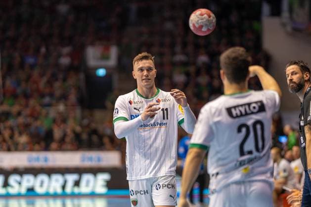 Deutschland: HBL DAIKIN Handball Bundesliga 2025 - 2026, 26. Spieltag - SC Magdeburg vs Füchse Berlin - GETEC Arena (Magdeburg): Lasse Andersson (Füchse Berlin, 11) Copyright: xTomxLauruschkatx