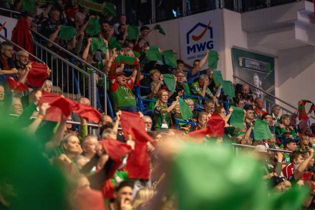 Deutschland: HBL DAIKIN Handball Bundesliga 2025 - 2026, 26. Spieltag - SC Magdeburg vs Füchse Berlin - GETEC Arena (Magdeburg): Zuschauer Copyright: xTomxLauruschkatx