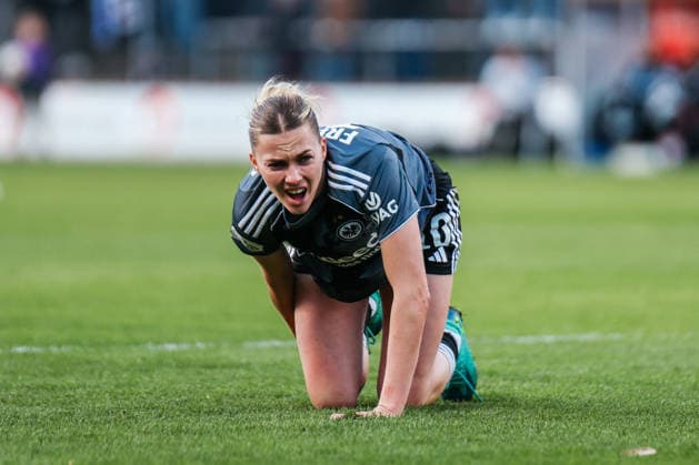 Google Pixel Frauen-Bundesliga: 1.FC Köln- Eintracht Frankfurt; 28.03.2026 Laura Freigang (Eintracht Frankfurt, 10) hat Schmerzen Google Pixel Frauen-Bundesliga: 1.FC Köln- Eintracht Frankfurt: Köln, Franz-Kremer-Stadion ;28.03.2025 DFB REGULATIONS PROHIBIT ANY USE OF PHOTOGRAPHS AS IMAGE SEQUENCES AND OR QUASI-VIDEO. Copyright: xBEAUTIFULxSPORTS Freisenx