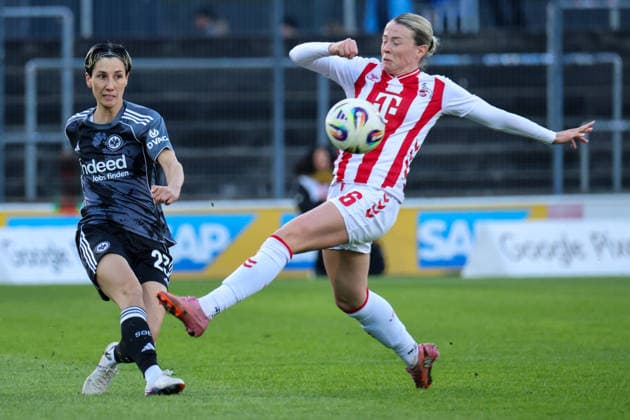 Köln, Deutschland: 28. März 2026 - 1. Frauen Bundesliga - 22. Spieltag - 1. FC Köln Frauen vs. Eintracht Frankfurt Frauen Im Bild: Copyright: HMBxMedia MadeleinexFantini