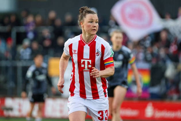 Köln, Deutschland: 28. März 2026 - 1. Frauen Bundesliga - 22. Spieltag - 1. FC Köln Frauen vs. Eintracht Frankfurt Frauen Im Bild: Marina Hegering (FC Köln) Copyright: HMBxMedia MadeleinexFantini