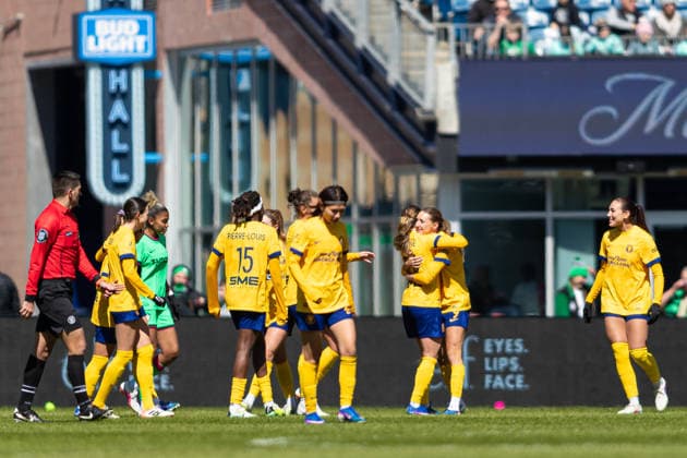 March 28, 2026; Foxborough, Massachusetts, USA; Utah Royals FC players celebrate a goal in a National WomenÃ¢â‚¬â ¢s Soccer League game against the Boston Legacy at Gillette Stadium. (c) CSM - ZUMAc04_ 20260328_zma_c04_025 Copyright: xBurtxGranofskyx