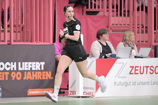 Schiedsrichterin Rosana Sug TusSies Metzingen vs. FrischAuf Goeppingen , Handball, Alsco HBF, 21.Ligaspieltag, Saison 2025 2026, 28.03.2026 TusSies Metzingen vs. FrischAuf Goeppingen , Handball, Alsco HBF, 21.Ligaspieltag, Saison 2025 2026, 28.03.2026 Tuebingen Copyright: xEibner-Pressefoto TobiasxBaurx EP_TBR