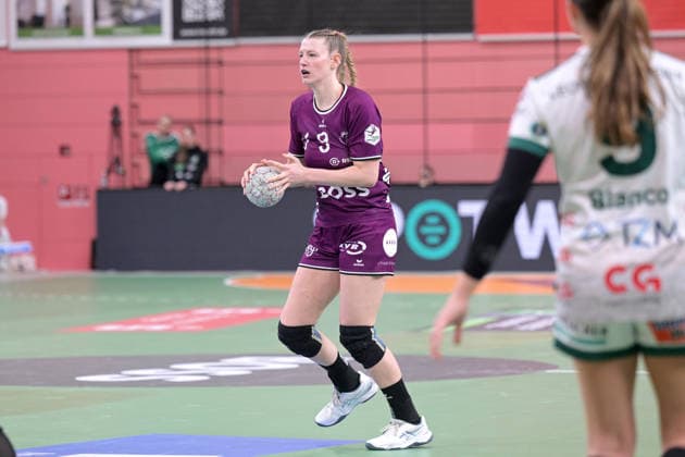 Naina Klein (TusSies Metzingen, 09) TusSies Metzingen vs. FrischAuf Goeppingen , Handball, Alsco HBF, 21.Ligaspieltag, Saison 2025 2026, 28.03.2026 TusSies Metzingen vs. FrischAuf Goeppingen , Handball, Alsco HBF, 21.Ligaspieltag, Saison 2025 2026, 28.03.2026 Tuebingen Copyright: xEibner-Pressefoto TobiasxBaurx EP_TBR