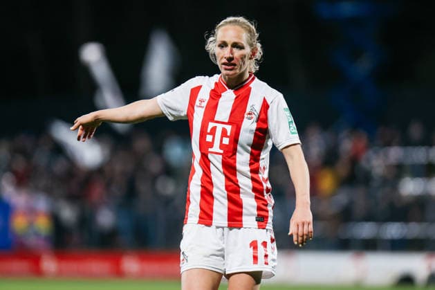 Google Pixel Frauen-Bundesliga: 1.FC Köln- Eintracht Frankfurt; 28.03.2026 Pauline Bremer (1. FC Köln, 11) Google Pixel Frauen-Bundesliga: 1.FC Köln- Eintracht Frankfurt: Köln, Franz-Kremer-Stadion ;28.03.2025 DFB REGULATIONS PROHIBIT ANY USE OF PHOTOGRAPHS AS IMAGE SEQUENCES AND OR QUASI-VIDEO. Copyright: xBEAUTIFULxSPORTS Freisenx