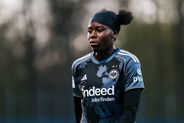 Google Pixel Frauen-Bundesliga: 1.FC Köln- Eintracht Frankfurt; 28.03.2026 Nicole Anyomi (Eintracht Frankfurt, 19) Google Pixel Frauen-Bundesliga: 1.FC Köln- Eintracht Frankfurt: Köln, Franz-Kremer-Stadion ;28.03.2025 DFB REGULATIONS PROHIBIT ANY USE OF PHOTOGRAPHS AS IMAGE SEQUENCES AND OR QUASI-VIDEO. Copyright: xBEAUTIFULxSPORTS Freisenx