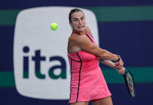 Tennis 2026 Miami Open - Women s final Aryna Sabalenka of Belarusia in action against Coco Gauff of the USA during the Women s Final match at the 2026 Miami Open tennis tournament at the Hard Rock Stadium in Miami, Florida, USA, 28 March 2026. MIAMI FLORIDA United States  Copyright: xCRISTOBALxHERRERA-ULASHKEVICHx