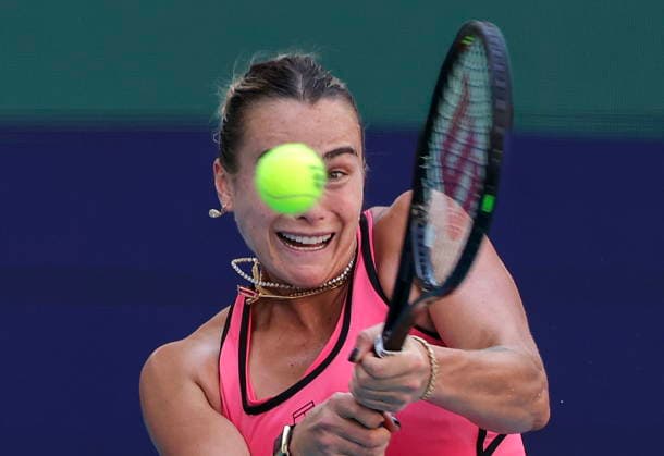 Tennis 2026 Miami Open - Women s final Aryna Sabalenka of Belarusia in action against Coco Gauff of the USA during the Women s Final match at the 2026 Miami Open tennis tournament at the Hard Rock Stadium in Miami, Florida, USA, 28 March 2026. MIAMI FLORIDA United States  Copyright: xCRISTOBALxHERRERA-ULASHKEVICHx