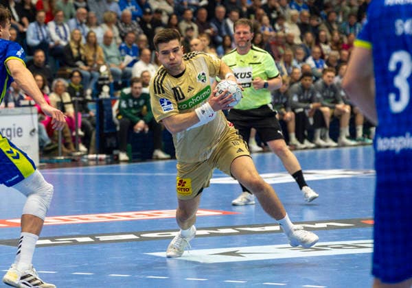 Renars Uscins (TSV Hannover-Burgdorf) VfL Gummersbach - TSV Hannover-Burgdorf, Handball Daikin HBL Handball Bundesliga, 26. Spieltag, 28.03.2026 Copyright: HMBxMedia xMarcoxBader