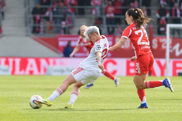 MUNICH, GERMANY - MARCH 28: Aneta Polaskova (26 1. FC Nuremberg) during the Google Pixel Frauen-Bundesliga match between FC Bayern Munich and 1. FC Nuremberg at FC Bayern Campus Munich, Germany. Copyright: xSvenxBeyrich SPPx Sportspressphoto_SPR120590
