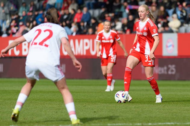 MUNICH, GERMANY - MARCH 28: Luzie Zaehringer (33 FC Bayern Munich) during the Google Pixel Frauen-Bundesliga match between FC Bayern Munich and 1. FC Nuremberg at FC Bayern Campus Munich, Germany. Copyright: xSvenxBeyrich SPPx Sportspressphoto_SPR120623