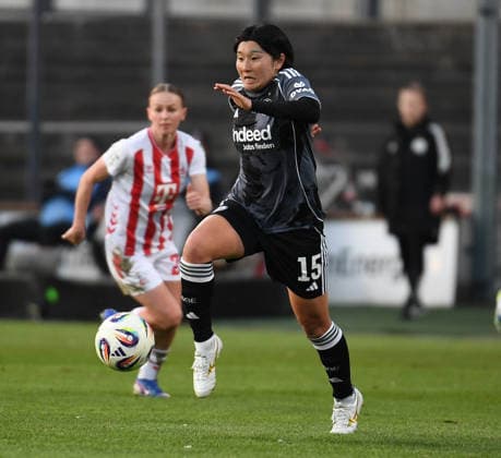 28.03.2026, xophax, Fussball , Frauen Bundesliga Google Pixel Frauen - Bundesliga 25 26. 1.FC Köln gegen Eintracht Frankfurt Remina Chiba ( Frankfurt ) (DFL DFB REGULATIONS PROHIBIT ANY USE OF PHOTOGRAPHS as IMAGE SEQUENCES and or QUASI-VIDEO) Koeln