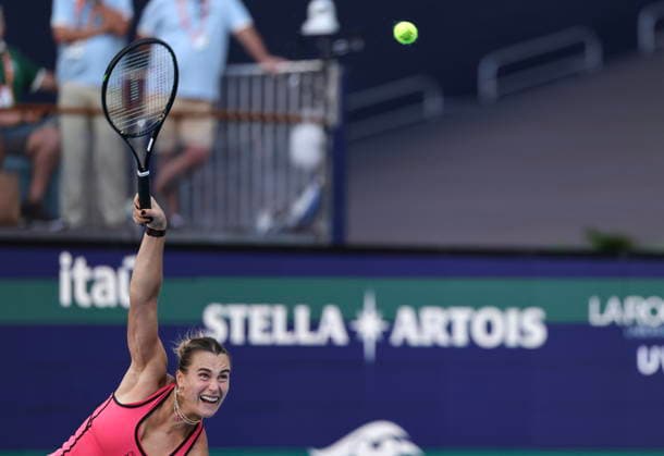 Tennis 2026 Miami Open - Women s final Aryna Sabalenka of Belarusia in action against Coco Gauff of the USA during the Women s Final match at the 2026 Miami Open tennis tournament at the Hard Rock Stadium in Miami, Florida, USA, 28 March 2026. MIAMI FLORIDA United States  Copyright: xCRISTOBALxHERRERA-ULASHKEVICHx