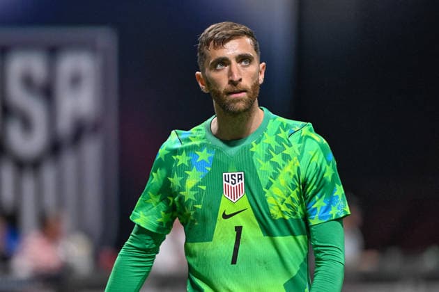 ATLANTA, GA - MARCH 28: United States goalkeeper Matt Turner (1) during the International Friendly, LÃ¤nderspiel, Nationalmannschaft match between Belgium and the United States soccer teams on March 28, 2026, at Mercedes-Benz Stadium in Atlanta, GA. (Photo by John Adams Icon Sportswire) SOCCER: MAR 28 USA vs Belgium EDITORIAL USE ONLY Icon26032800204