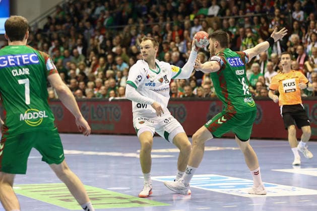 28.03.2026, xtgx, Handball, Daikin HBL, SC Magdeburg - Füchse Berlin v.l. Mathias Gidsel (Berlin, 19) Magdeburg