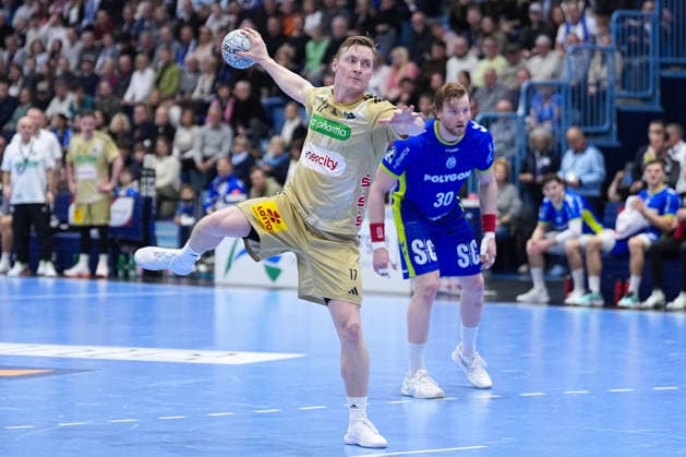 28.03.2026, xydrx, Handball, 1.HBL, VfL Gummersbach - TSV Hannover-Burgdorf, Schwalbe-Arena: August Baskar Pedersen (TSV Hannover-Burgdorf 17) Photo: xYannisxDreimannxPressefotoKochx Nordrhein-Westfahlen Deutschland