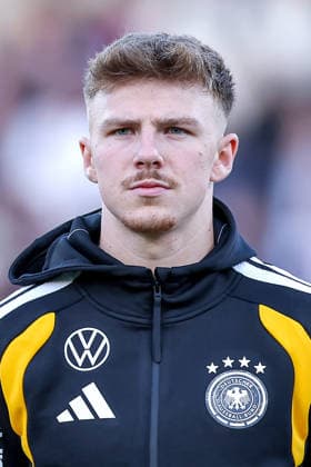 27.03.2026, Fußball, Länderspiel U21, U 21 Deutschland - Nordirland, Qualifikation Under 21 European Championship, EM, Europameisterschaft 2027, Eintracht-Stadion Braunschweig, Saison 2025 2026: Finn Jeltsch (Germany U21 4) DFB regulations prohibit any use of photographs as image sequences and or quasi-video. Niedersachsen Deutschland