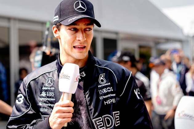 SUZUKA - Formula 1 driver George Russell of Mercedes AMG-Petronas Formula One Team during the Formula 1 Japan Suzuka race at the Suzuka Formula 1 circuit on March 29, 2025 in Suzuka, Japan. (Photo by DeFodi Images) -