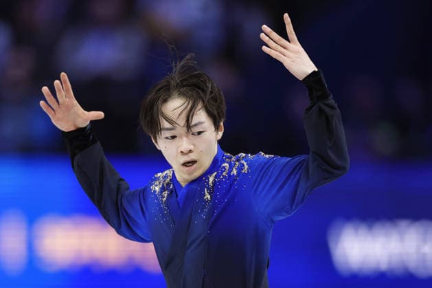 Figure skating, Eiskunstlauf World championships in Prague Yuma Kagiyama of Japan performs in the men s free program at the world figure skating championships in Prague on March 28, 2026.  A14AA0005424765P