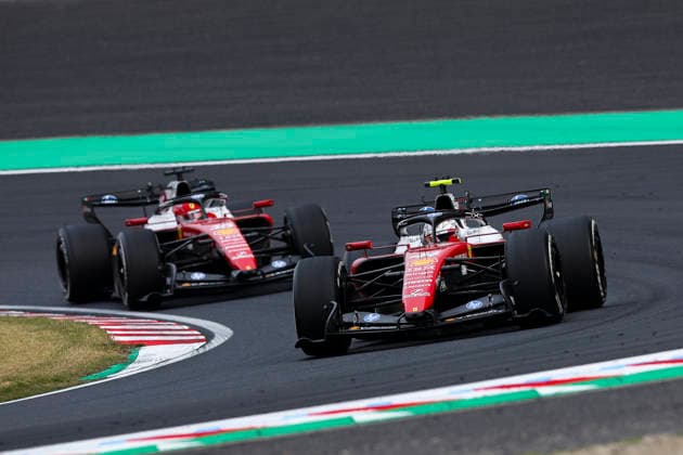 F1 - JAPANESE GRAND PRIX 2026 44 HAMILTON Lewis (gbr), Scuderia Ferrari SF-26, action, 16 LECLERC Charles (mco), Scuderia Ferrari SF-26, action during the Formula 1 Japanese Grand Prix 2026, 3rd round of the 2026 Formula One World Championship, WM, Weltmeisterschaft from March 27 to 29, 2026 on the Suzuka Circuit, in Suzuka, Japan - SuzukaJapan Copyright: xDPPIx