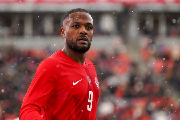 March 28, 2026, Toronto, Ontario, Canada: Cyle Larin 09 of Canada looks on during the International Friendly, Länderspiel, Nationalmannschaft match between Canada and Iceland at BMO Filed. on March 28, 2026 in Toronto, Ontario. Toronto Canada - ZUMAe321 20260328_zsa_e321_058 Copyright: xLeonardoxRamirezx
