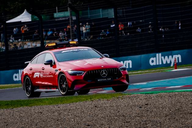 SUZUKA - Medical safety car during the Formula 1 Japan Suzuka race at the Suzuka Formula 1 circuit on March 29, 2025 in Suzuka, Japan. (Photo by DeFodi Images) -