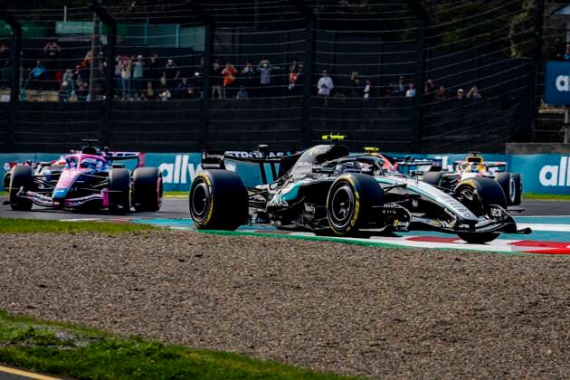 SUZUKA - Formula 1 driver Kimi Antonelli of Mercedes AMG-Petronas Formula One Team during the Formula 1 Japan Suzuka race at the Suzuka Formula 1 circuit on March 29, 2025 in Suzuka, Japan. (Photo by DeFodi Images) -