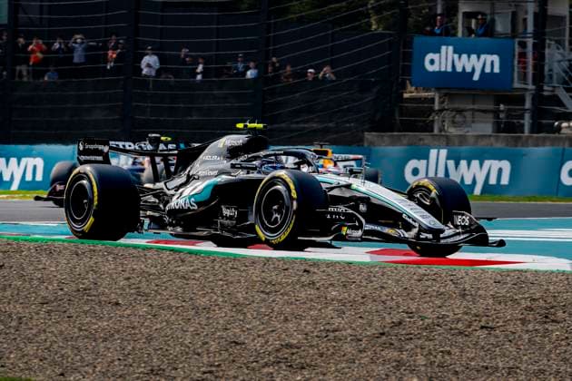 SUZUKA - Formula 1 driver Kimi Antonelli of Mercedes AMG-Petronas Formula One Team during the Formula 1 Japan Suzuka race at the Suzuka Formula 1 circuit on March 29, 2025 in Suzuka, Japan. (Photo by DeFodi Images) -