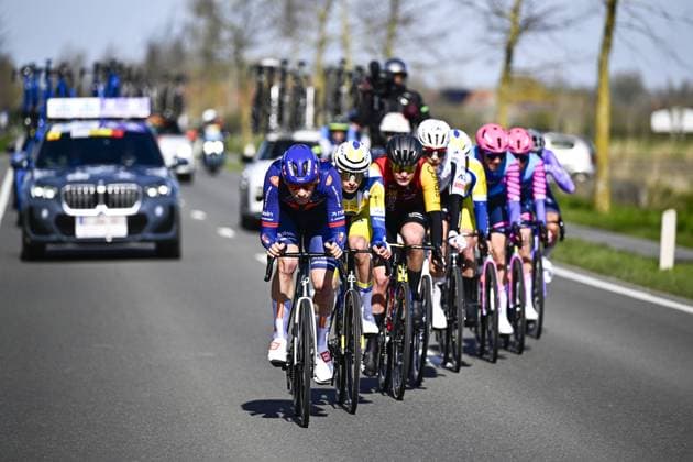 Dutch Frits Biesterbos of Team Picnic PostNL pictured in action during the men elite Middelkerke-Wevelgem - In Flanders Fields one day cycling race, 240.8 km from Middelkerke to Wevelgem, on Sunday 29 March 2026. JASPERxJACOBS  x169236529x
